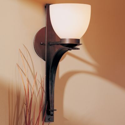 Tapered Pierced Wall Sconce With Glass by Hubbardton Forge - Starlight Lighting USA and Canada